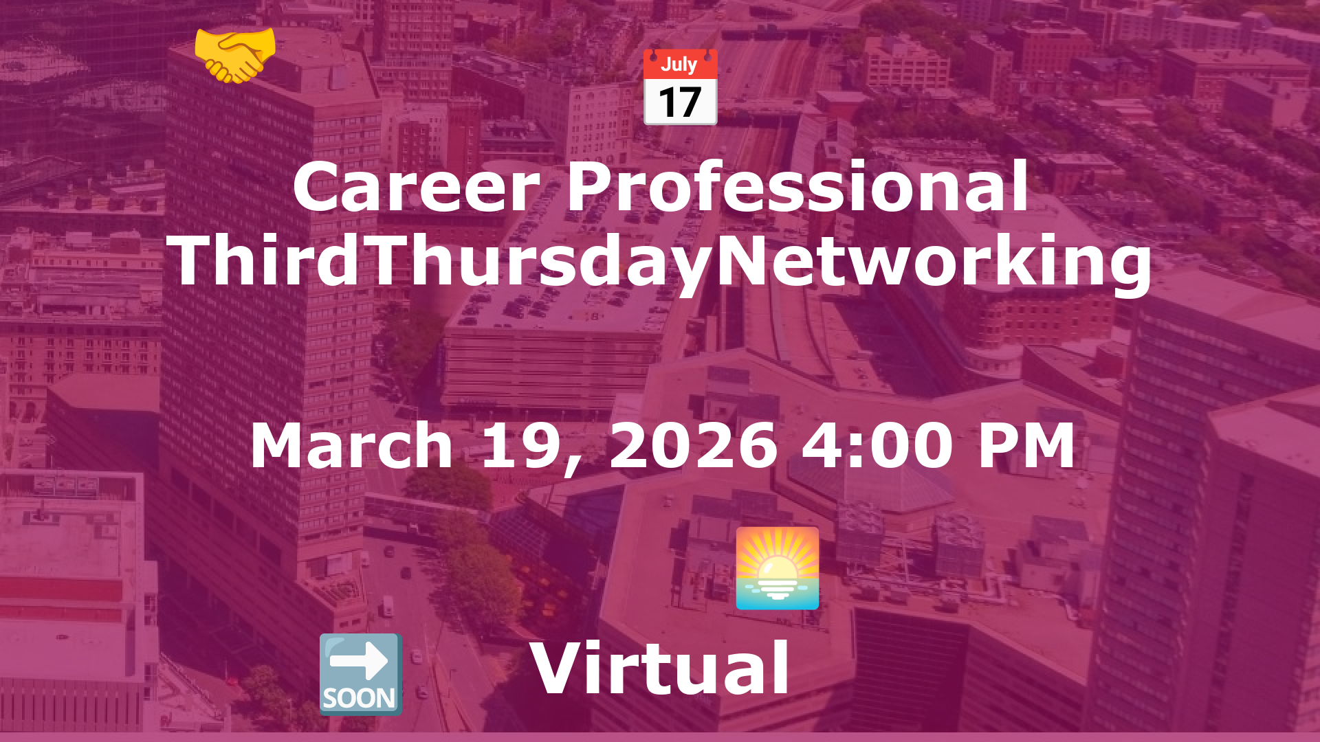 Career Professional ThirdThursdayNetworking  event image
